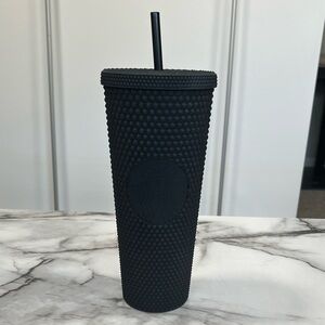 Starbucks Venti Studded Matte Black Textured Tumbler
